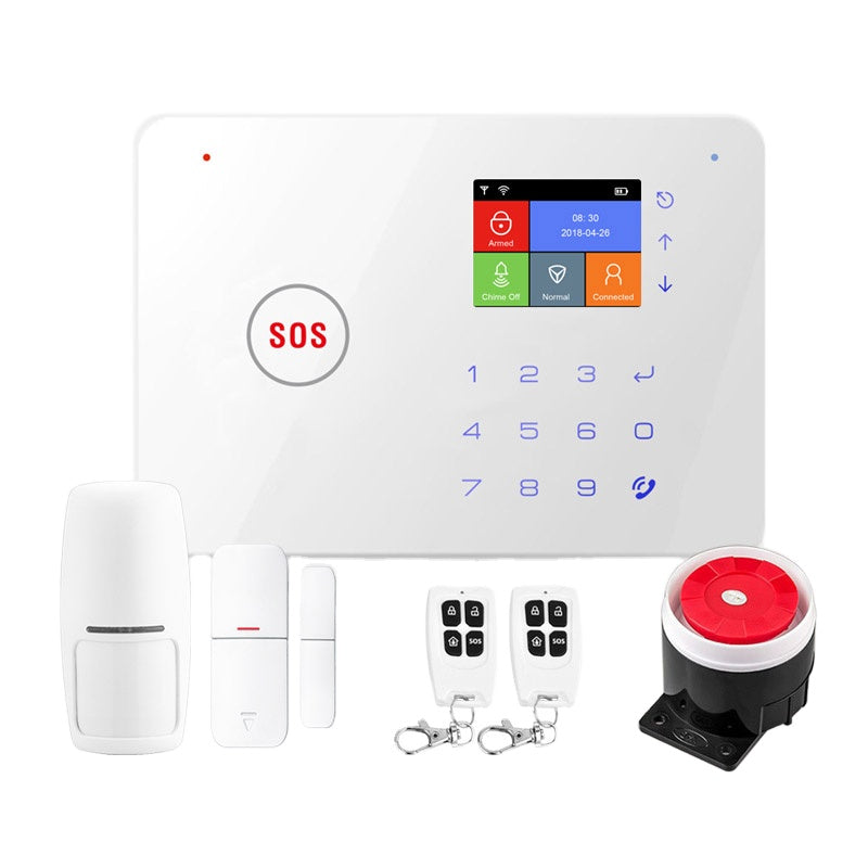 Tuya Smart Wifi Home Alarm System Gsm Alarm System Sim Karte Home Security Wireless Kit Alexa IFTTT Voice Control