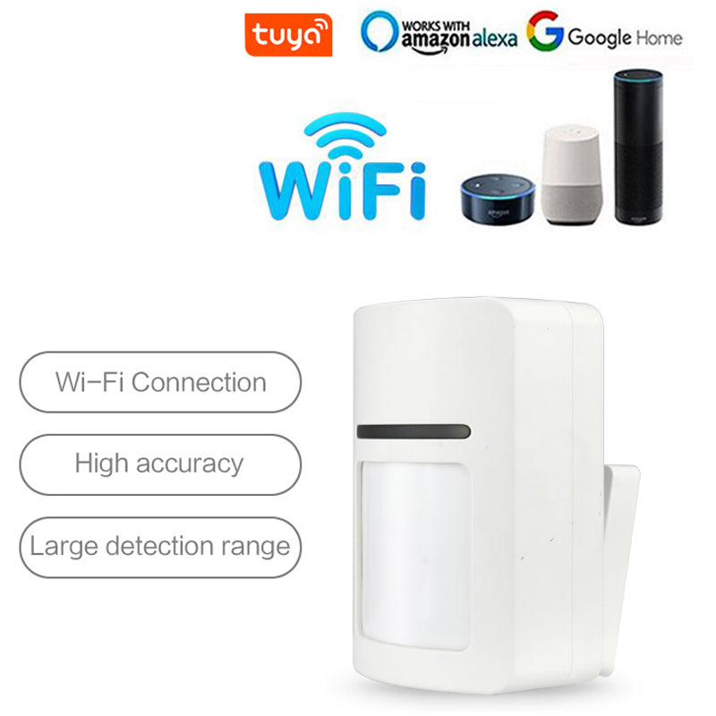 Tuya Smart WiFi Infrared Motion Detector PIR Security Alarm Compatible Amazon Alexa Google Home