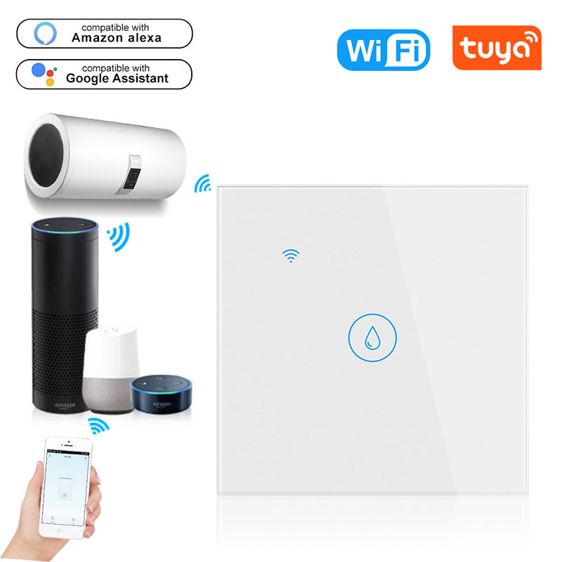 EU/UK Tuya WiFi Water Heater Switch 20A Smart Touch Switch