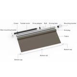 Tuya Zigbee Tubular Motors For Rolling Blinds Shutters  with customized rolling curtain or zebra curtain