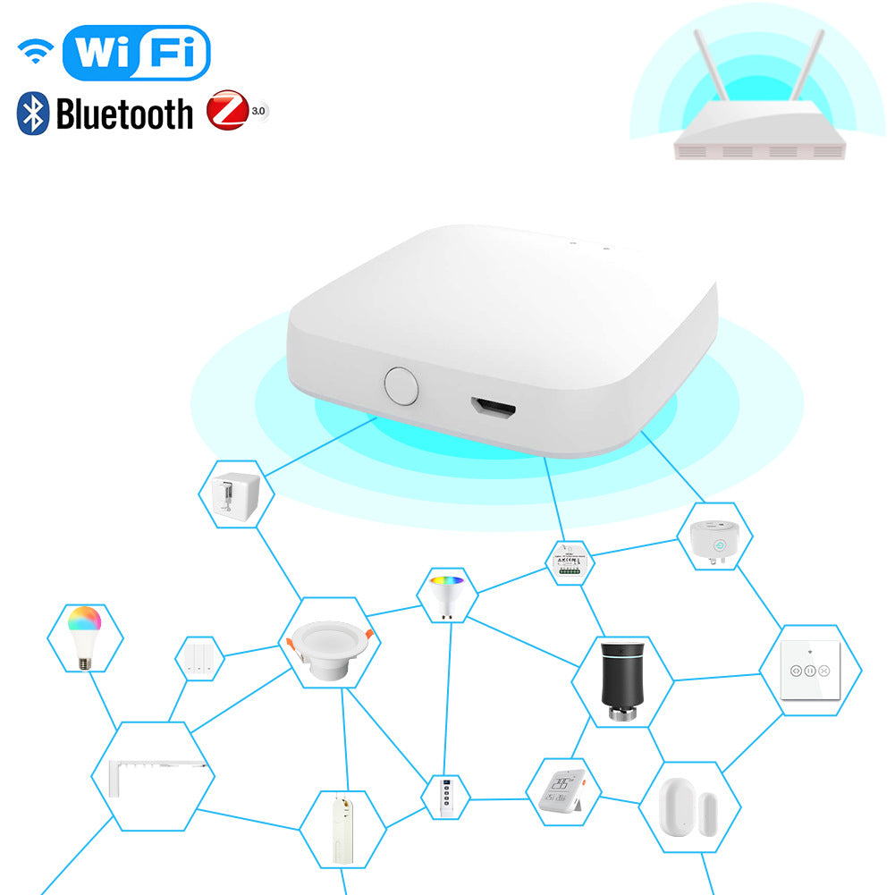 Tuya Smart Zigbee Hub/Bluetooth Hub Alexa & Google Home & Smartlife APP Control Smart Gateway Hub