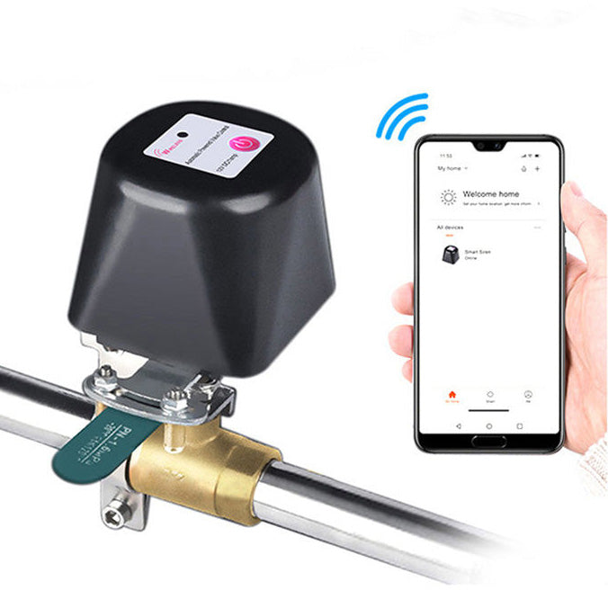 Tuya Wireless WiFi ZigBee Smartlife ON/OFF Auto Controller Smart Gas Water Leakage Valve Remote Voice Control