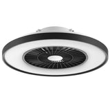 Tuya Smart Control Ceiling Fan Light D:604mm with Black Painting Frame