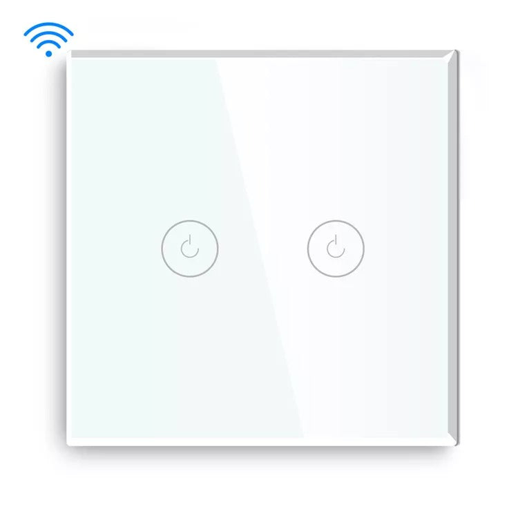 2 Gang Smart Wifi Switch no Neutral UK Only Live Wire Works With Alexa Google Home wifi smart switch no neutral