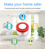 Tuya Smart WiFi Home Security Alarm System Gateway und Strobe Sirene arbeit mit Alexa gle Home IFTTT Voice Control