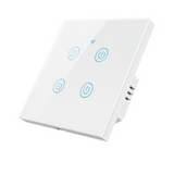 EU/UK Tuya WiFi Smart Touch Switch 1/2/3/4 Gang Glass Cover Alexa & Google Home Smart Life APP Control