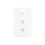 US Standard Tuya WIFI  Smart Curtain Switch with Touch Button